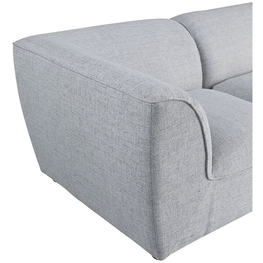 Grey Linen Textured Modular Sectional J358800