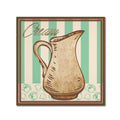 Cream Teal 24x24-Inch Fine Art B9903