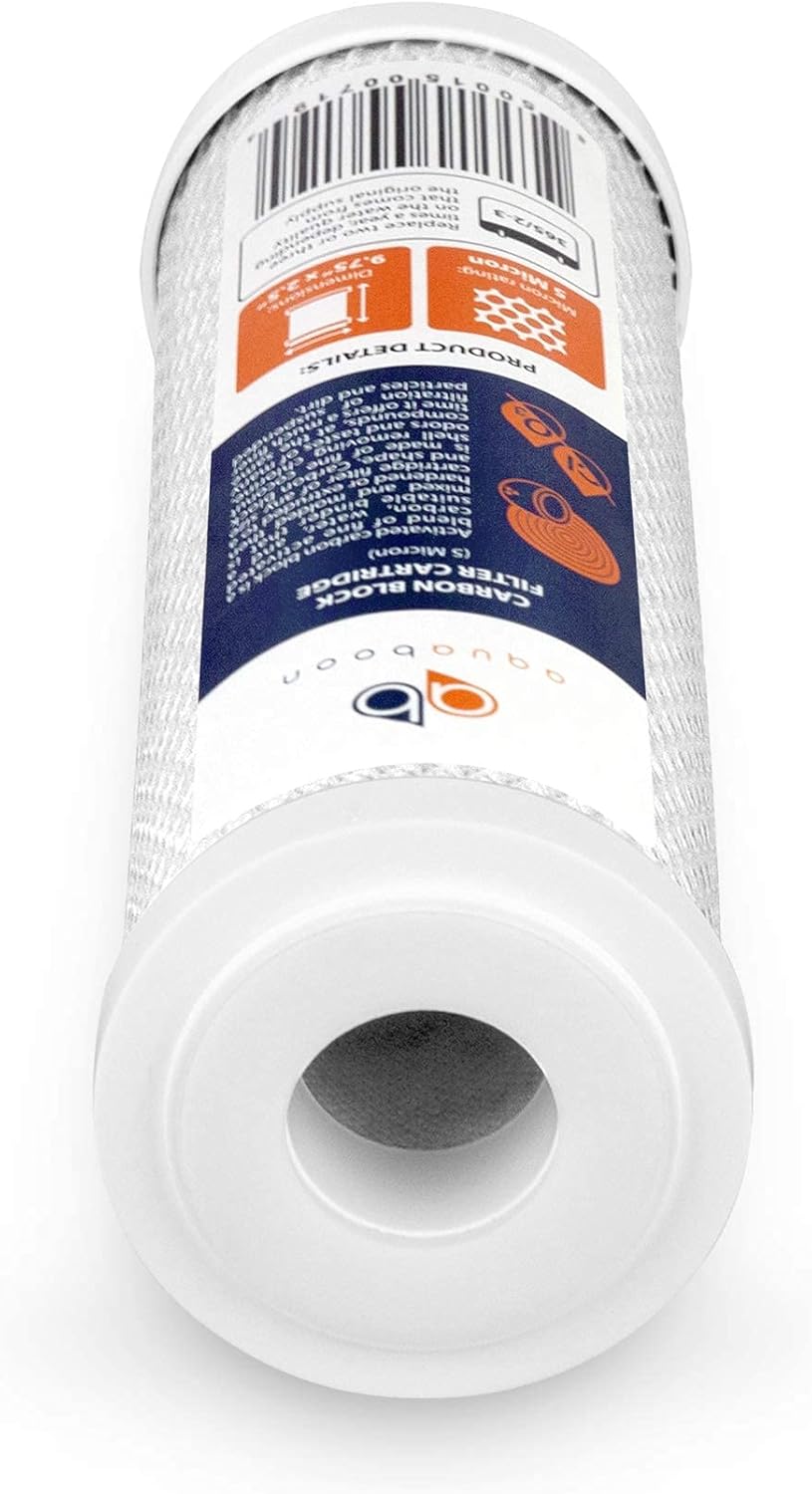 12 Pack 5 Micron 10 inch Reverse Osmosis Sediment and Carbon Filters B475