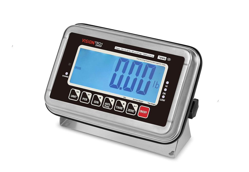 Washdown Stainless Steel Bench Scale, 500lb Capacity K16358