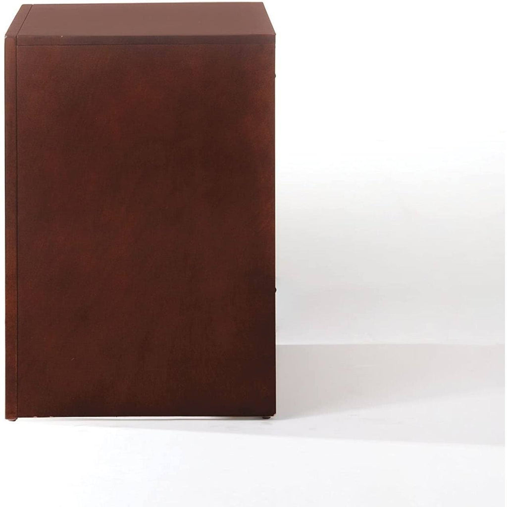 Brown Cherry 2-Drawer Nightstand D4025