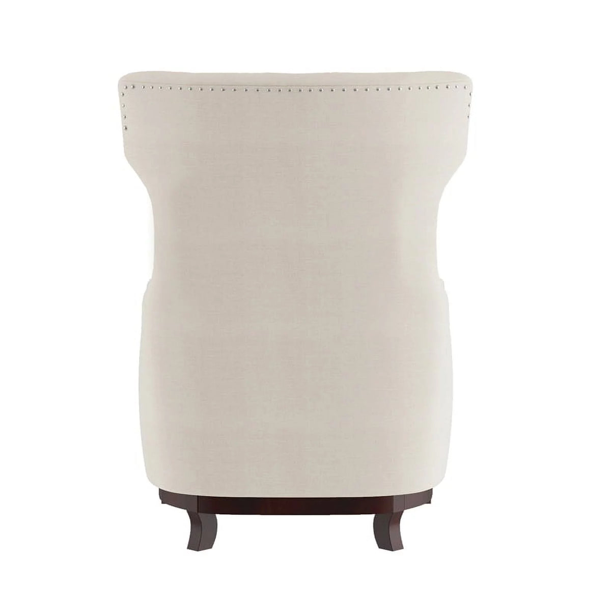 Beige Upholstered Wingback Chair I898834