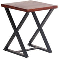 18 in. Acacia Cherry Square Side Table O480041