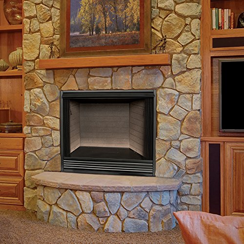 Dual Fuel Ventless Gas Firebox Insert with Mantle S32101