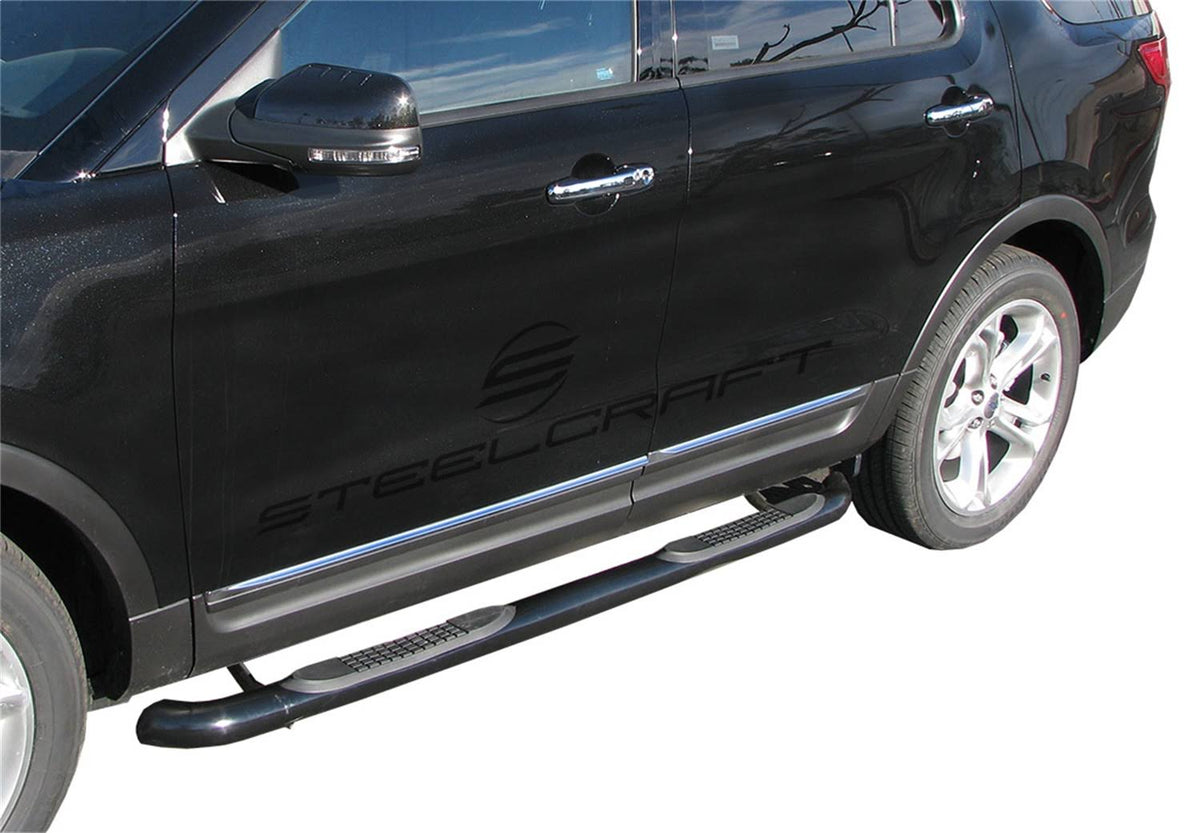Round Nerf Bars Black Steelcraft U39175