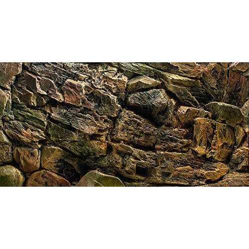 Rock Wall Aquarium Background Poster Fish Tank Decor T2270