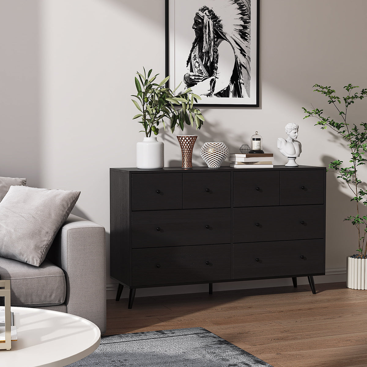 Black 8 Drawer Dresser R472706