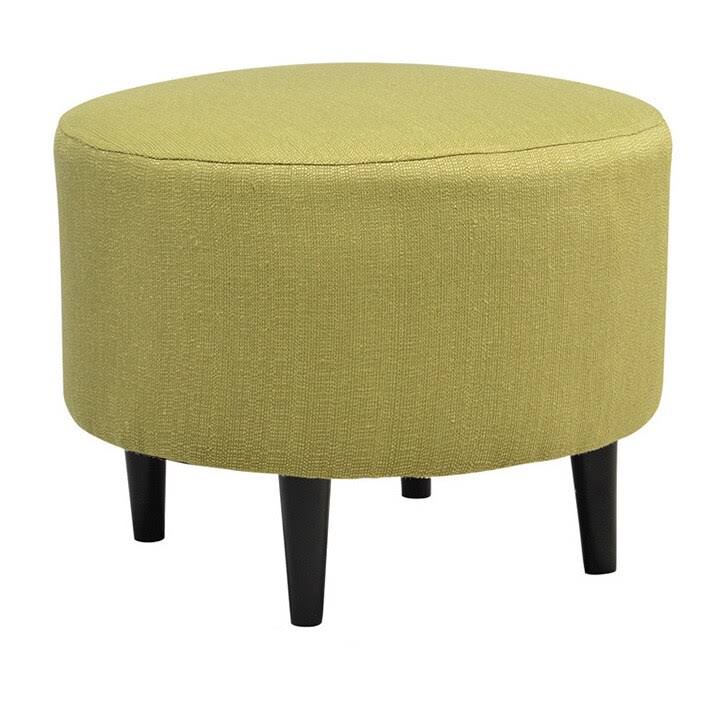 Charcoal Round Ottoman I70189