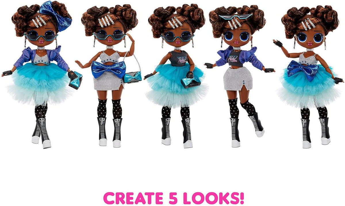 Fashion Doll with 20 Surprises, 5 Fashion Looks, Multicolor J7105