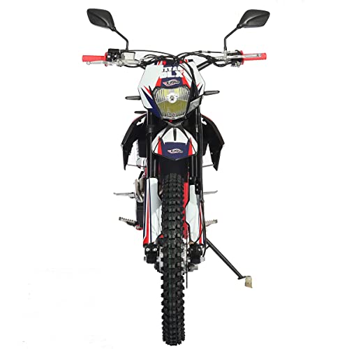 250cc Dirt Bike with 5-Speed Manual Transmission, 21"/18" Wheels, Electric/Kick Start N5603