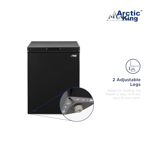 5.0 Cu.ft Chest Freezer with Removable Basket, Black A68130