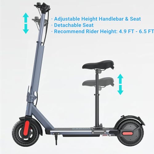 500W Motor 25 Miles Range 10" Solid Tires Foldable Electric Scooter L87614
