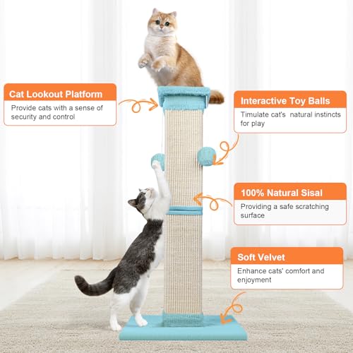 33 Inch Sisal Cat Scratching Post M8096