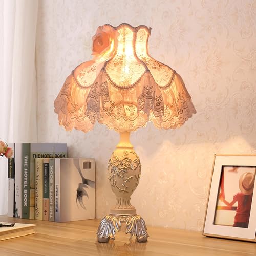 Pink Fabric Shade Table Lamp L5015