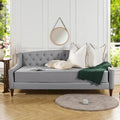 Light Gray Solid Wood Daybed K137
