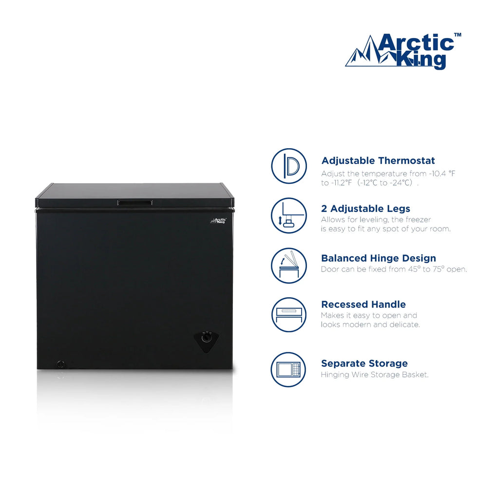7 Cu ft Black Chest Freezer M13818