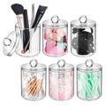 6 Pcs Cotton Swab Ball Pad Holder Clear Makeup Organizer S593549