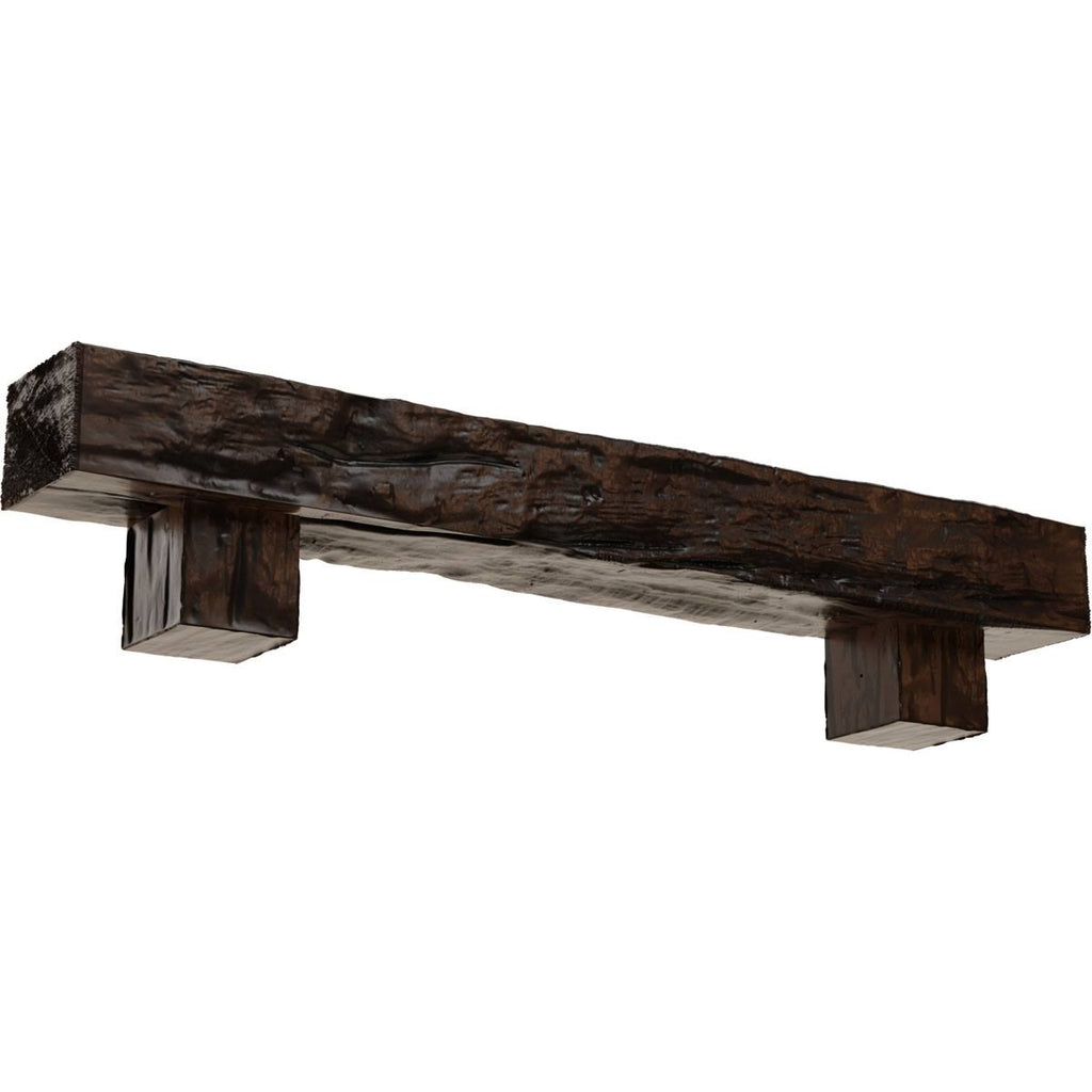 Riverwood Faux Wood Fireplace Mantel Kit with Alamo Corbels F27862