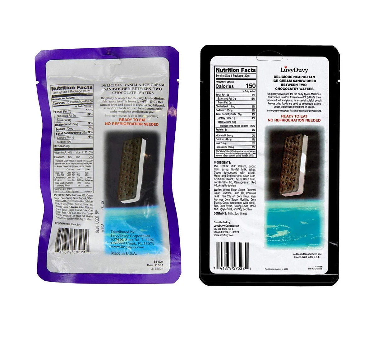 Freeze-Dried Ice Cream Sandwich Bundle 4 Total N90537