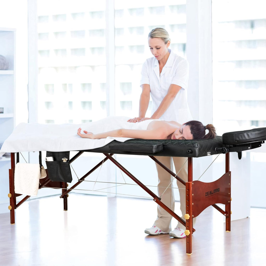 Portable Memory Foam Massage Table with Carrying Case W930829
