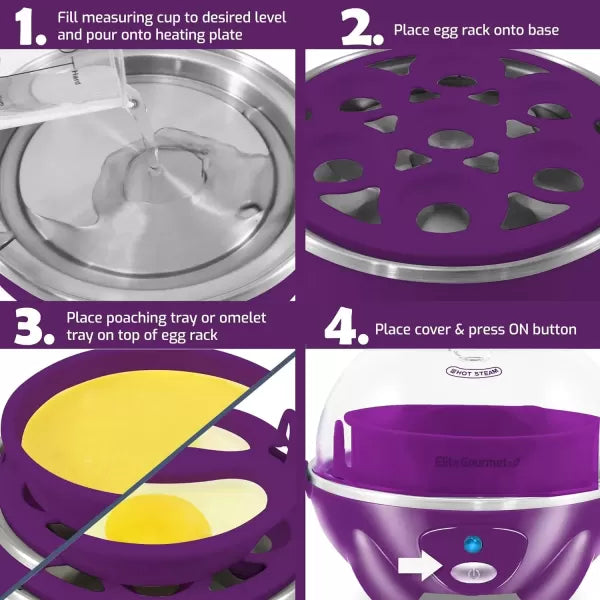 Electric 7 Egg Capacity Cooker T1625