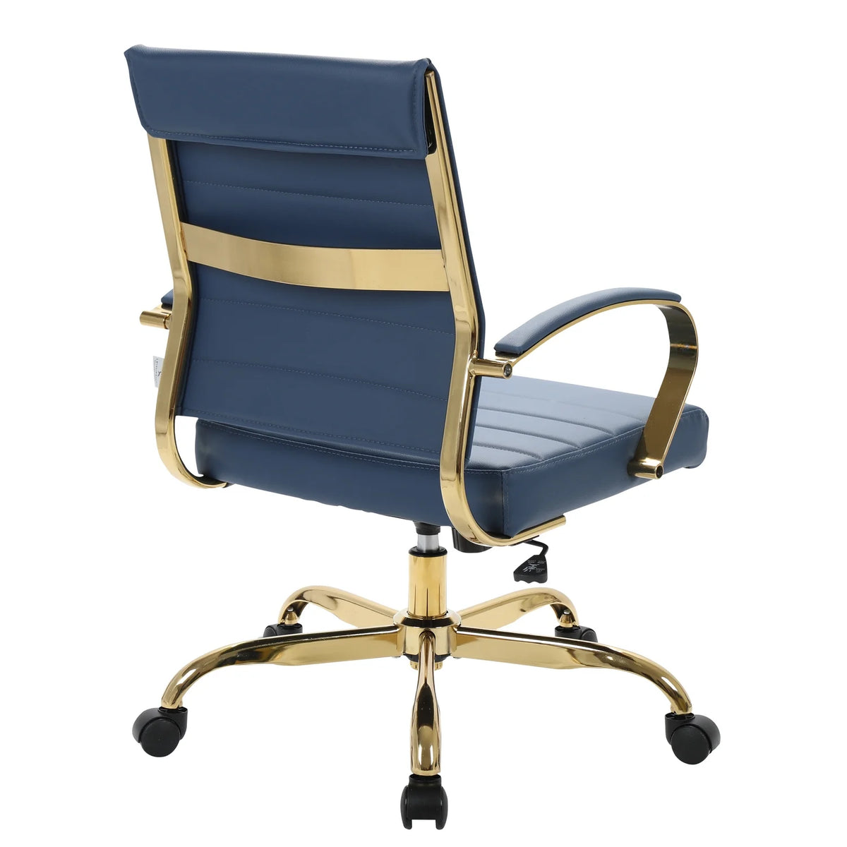 Leather Office Chair With Gold Frame U32268