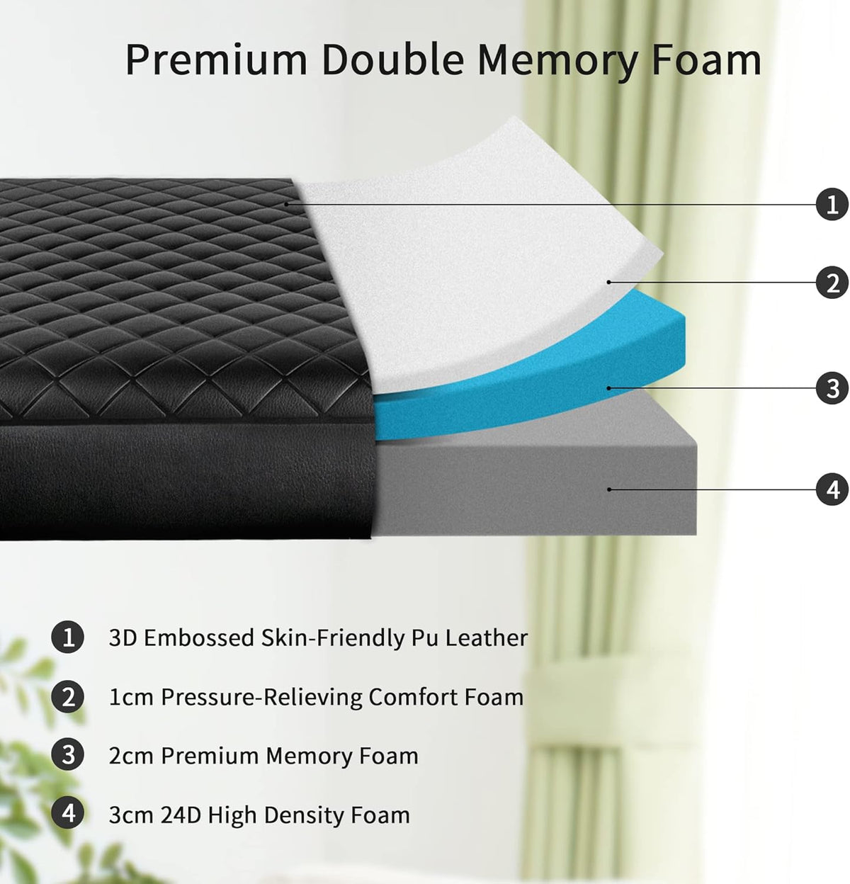 Portable Memory Foam Massage Table with Carrying Case W930829