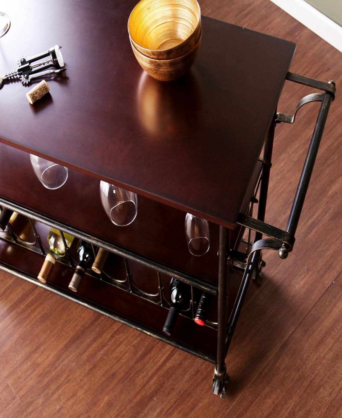 Black Wine-bar Cart T98734