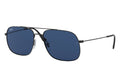 Rubber Black Dark Blue Sunglasses U84460
