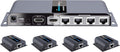 1080P 1x4 HDMI Splitter Over Cat6 Extender with IR, Up to 40M Or 131 Ft N6086