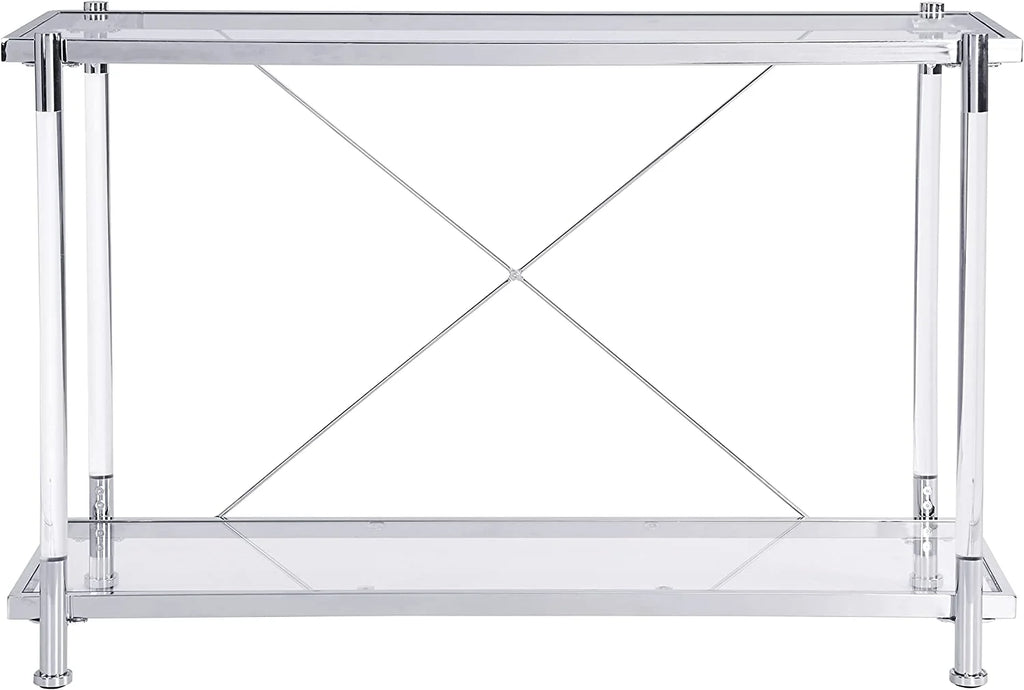 Glass Console Tables with Metal Frame E1080