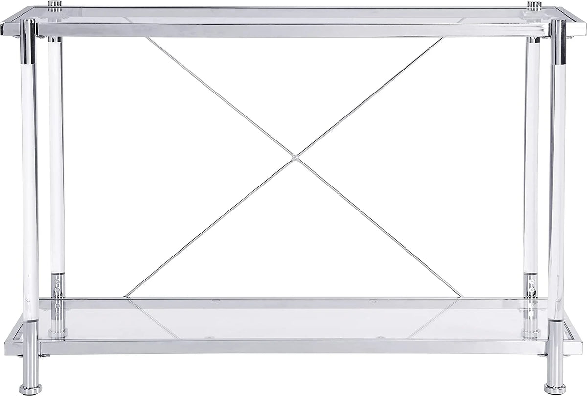 Glass Console Tables with Metal Frame E1080