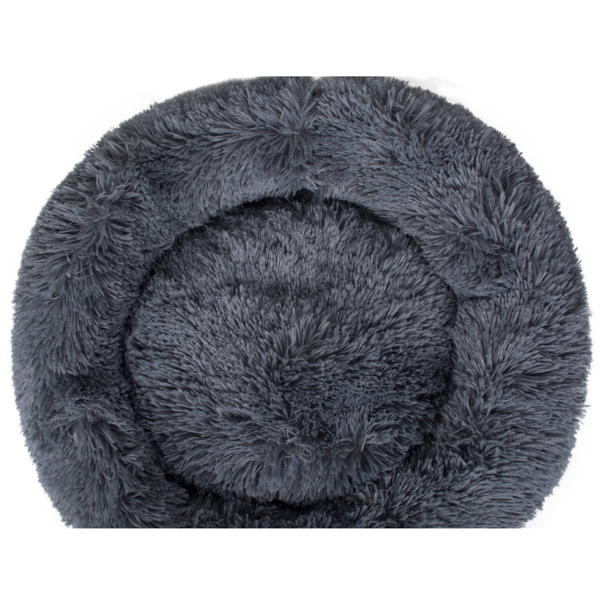 Dark Grey Round Donut Pet Bed Y95378