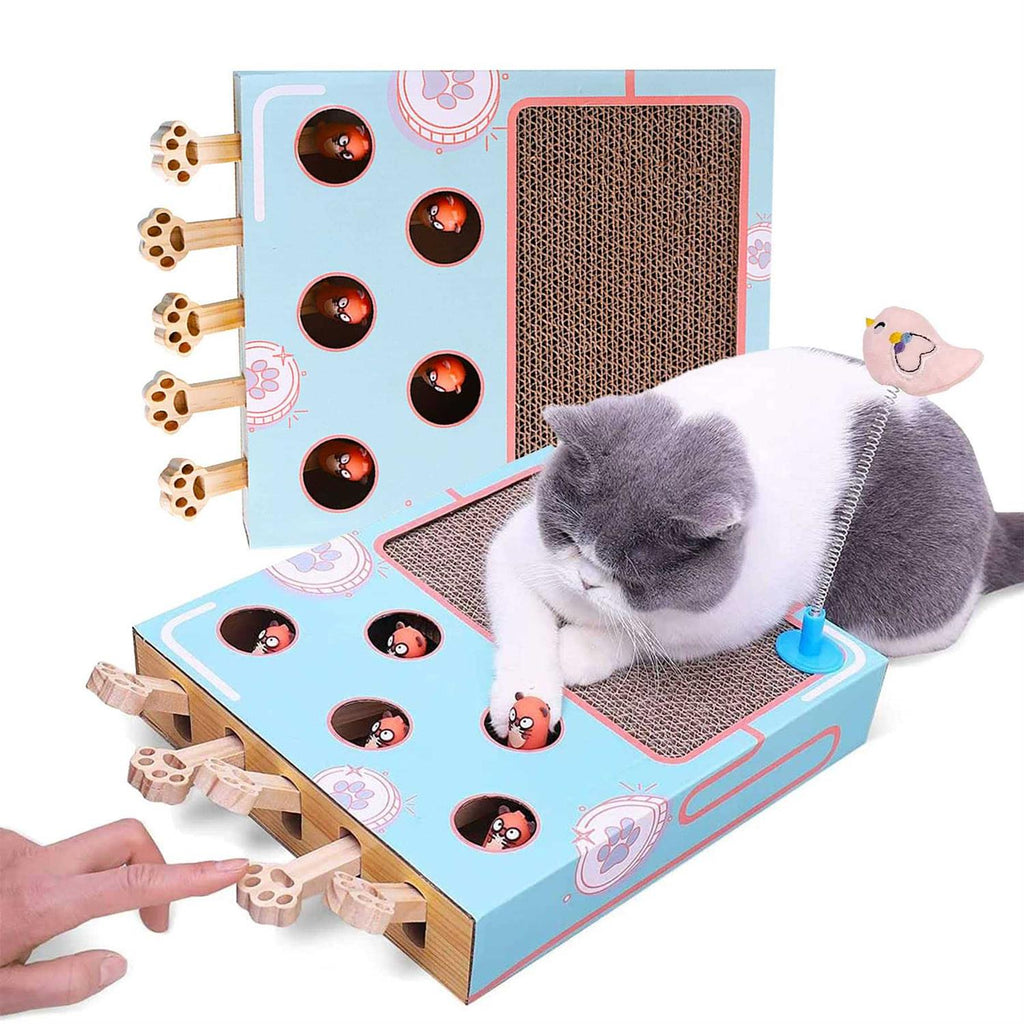 Cat Enrichment Toys with Cat Scratching Pad O592986