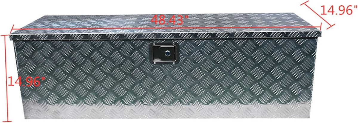 Aluminum Trailer Tongue Tool Box with Lock & Keys F463312
