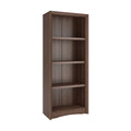 Brown Tall Adjustable Bookcase with Faux Woodgrain Finish L632