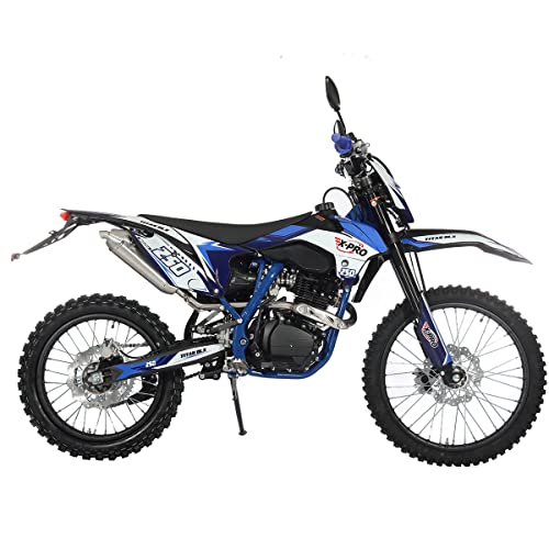 250cc Dirt Bike with 5-Speed Manual Transmission, 21"/18" Wheels, Electric/Kick Start N5603