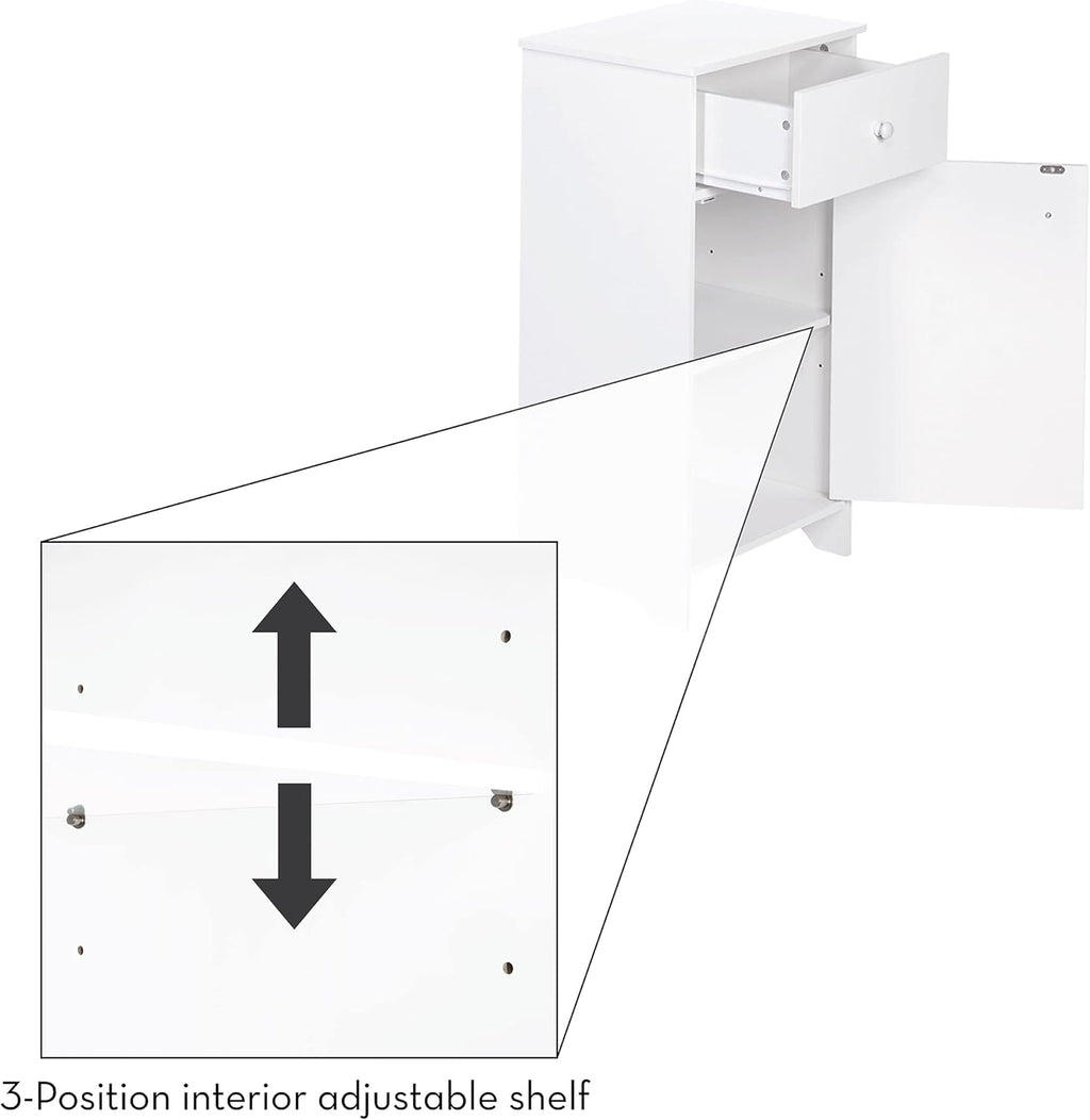 White Bathroom Floor Cabinet P778