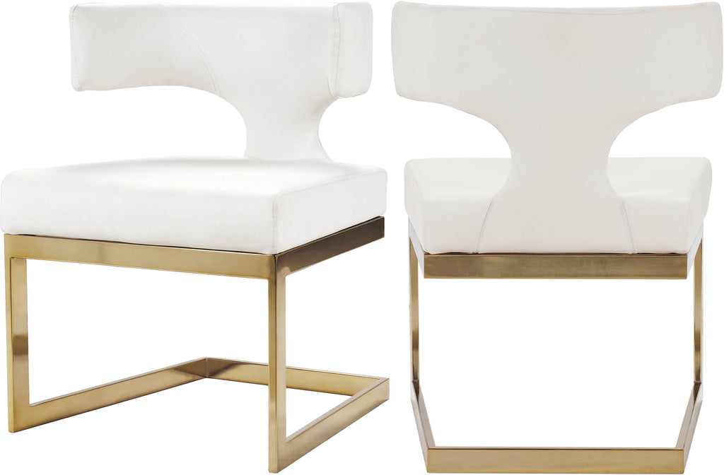 White Faux Leather Dining Chair S66263