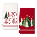 Red Xmas Tree Kitchen Towels Set of 2 M614621