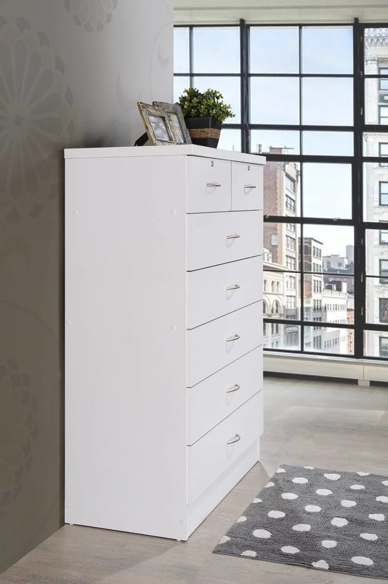 7 Drawer Mahogany Dresser with Two Locks W4846