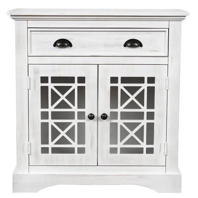 White 1 Drawer 1 Door Accent Cabinet V69797