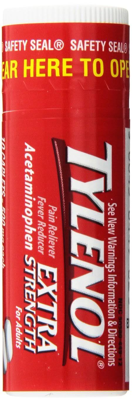 Extra Strength Caplets 10 Count, Pack of 12 U381