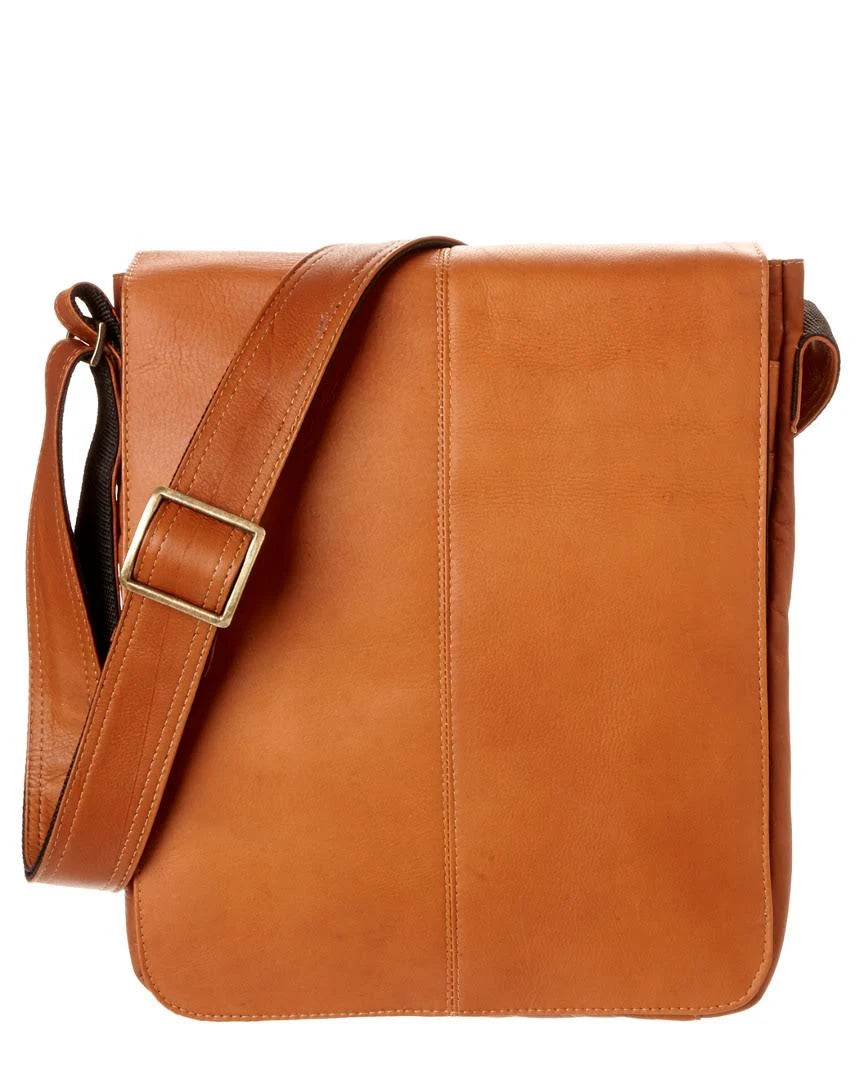 Tan Small Vertical Messenger Bag Y766