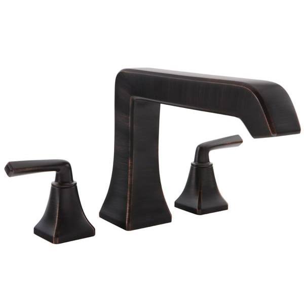 Polished Nickel Roman Tub Filler Faucet Double Handle T4133