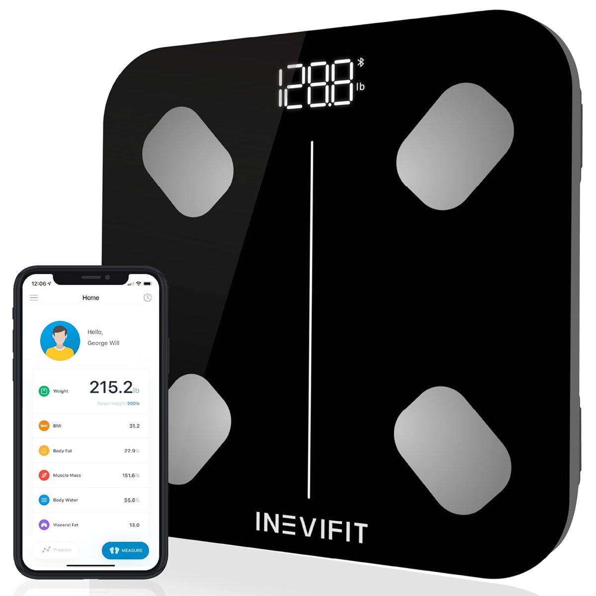 Smart Body Fat Scale with Bluetooth N157889