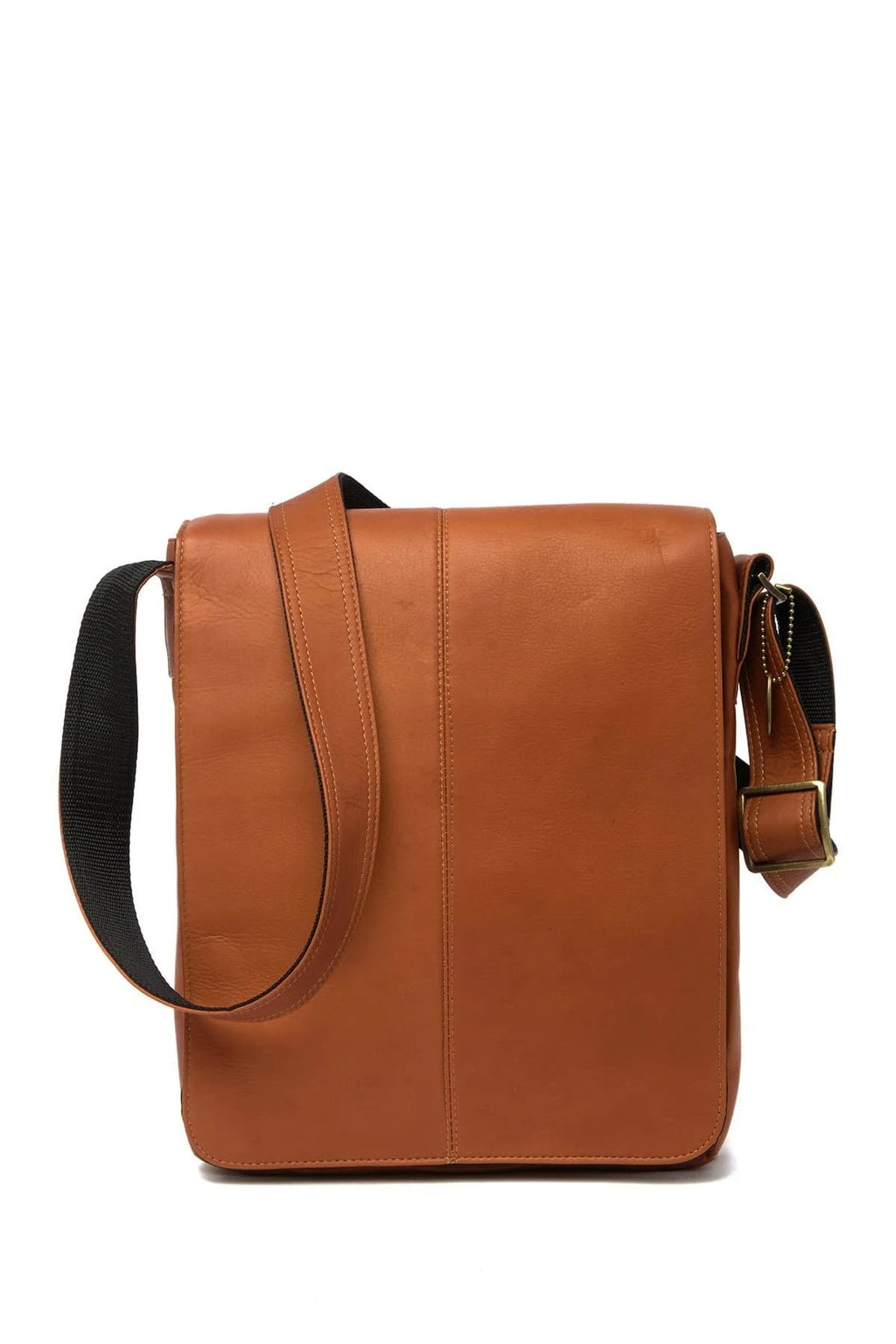 Tan Small Vertical Messenger Bag Y766