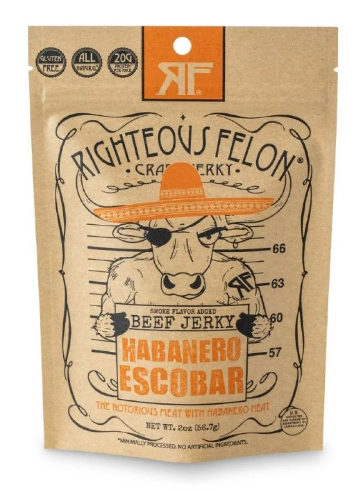 Gluten Free Habanero Beef Jerky 2 oz Resealable Bag S464856