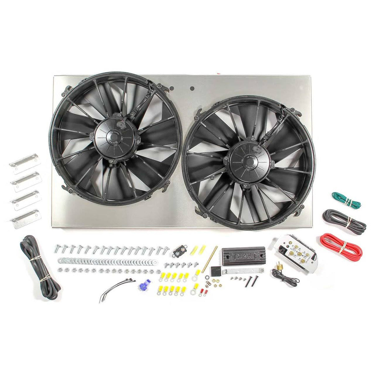 PWM Dual Rad Fan Aluminum Shroud Assembly O493