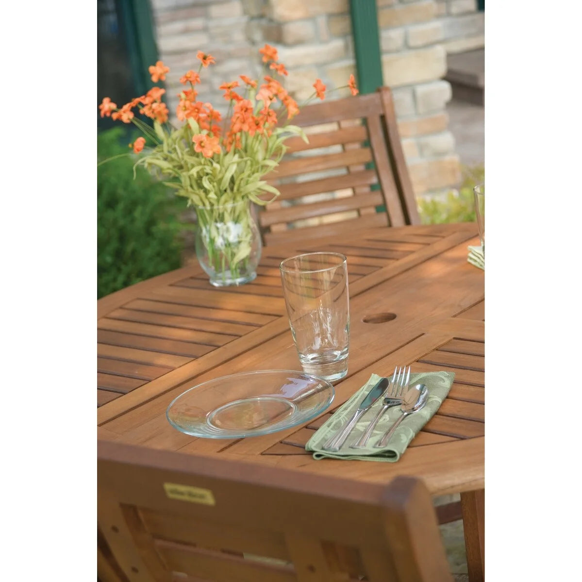 Round Folding Outdoor Dining Table 43 inches S64589